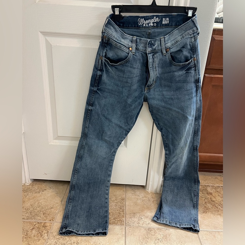 Men’s wrangler retro slim boot jeans 30x30